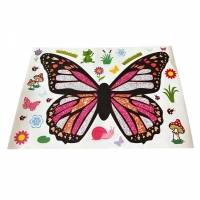 Set terarium fluturi, RMS, 3 plante atrăgătoare, autocolante personalizare, multicolor, pentru 6 ani+, R03-0822